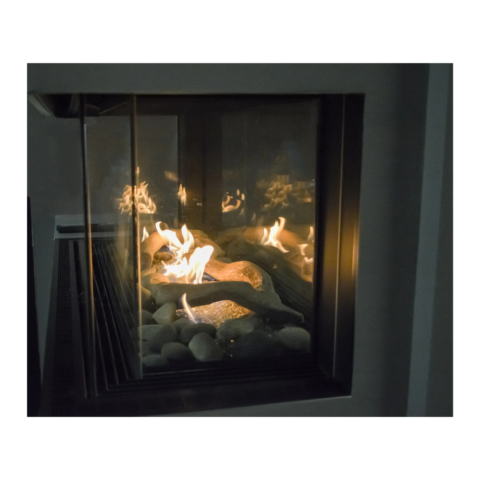 Lyon – 4 Sided See Through Gas Fireplace