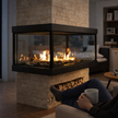 Lyon – 4 Sided See Through Gas Fireplace