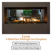 Lyon – 4 Sided See Through Gas Fireplace