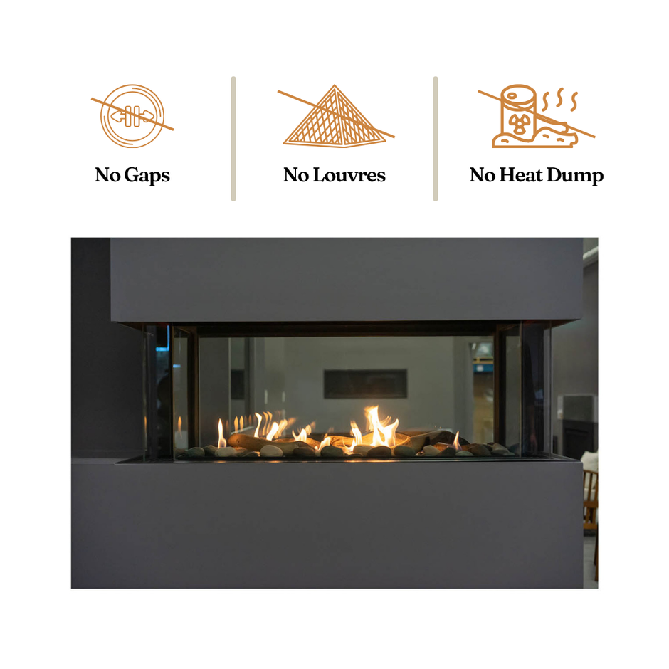 Lyon – 4 Sided See Through Gas Fireplace