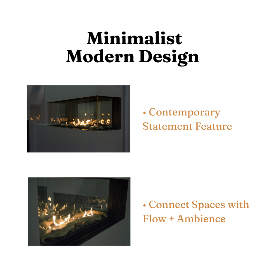 Lyon – 4 Sided See Through Gas Fireplace