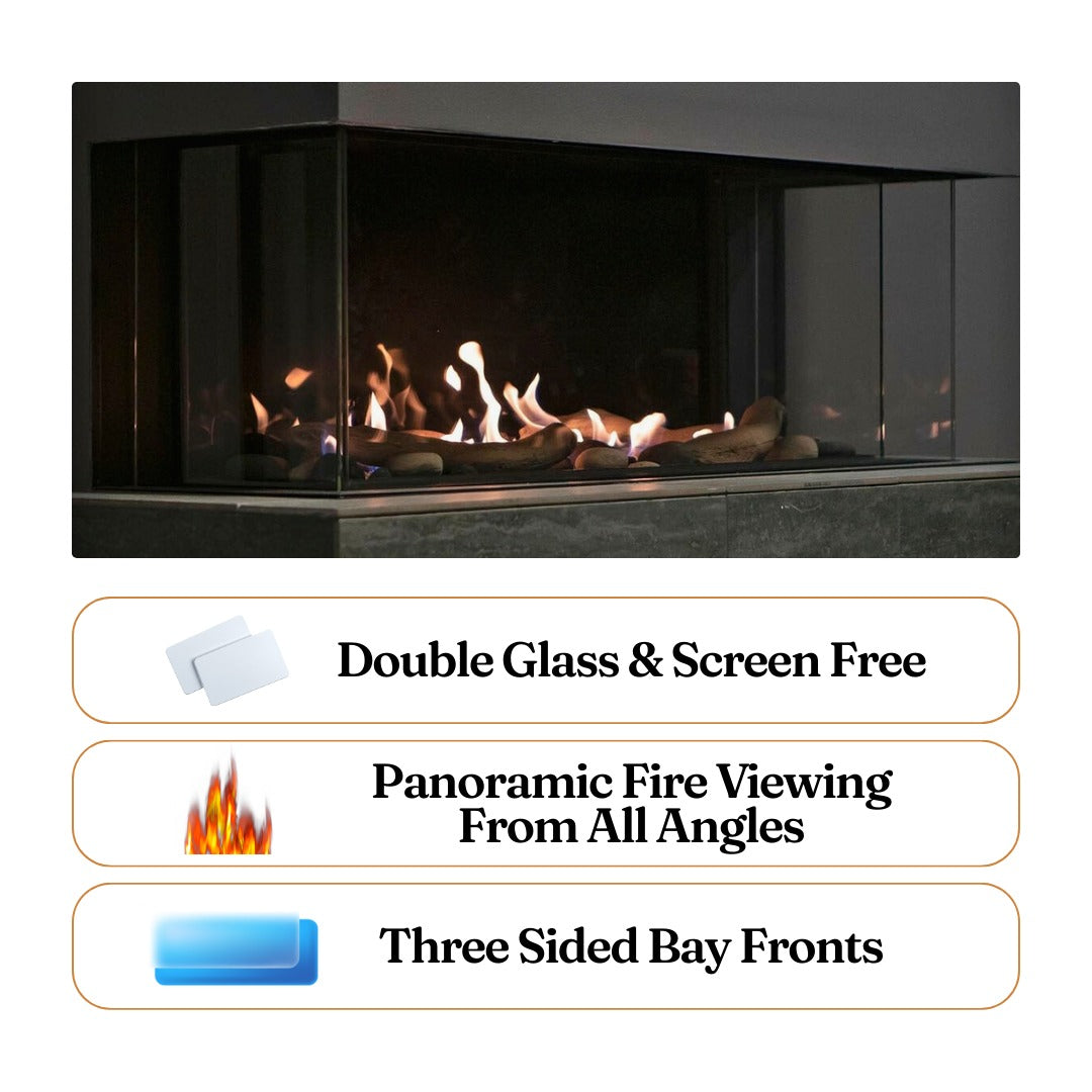 Toscana – 3 Sided Peninsula Gas Fireplace