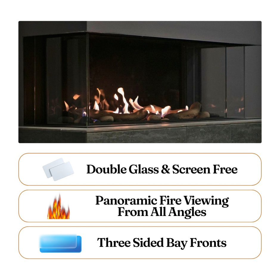 Toscana – 3 Sided Peninsula Gas Fireplace