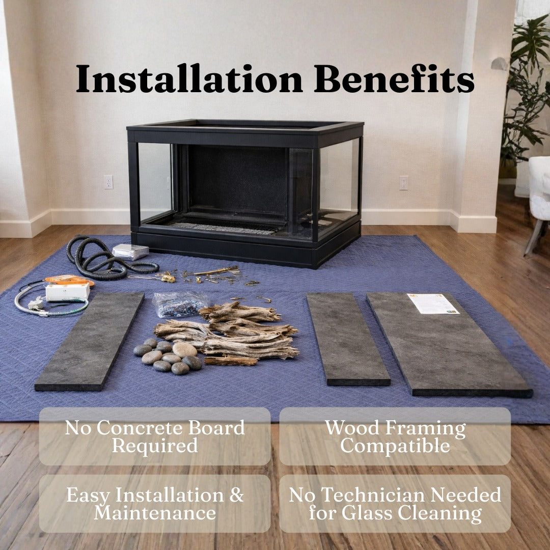 Toscana – 3 Sided Peninsula Gas Fireplace