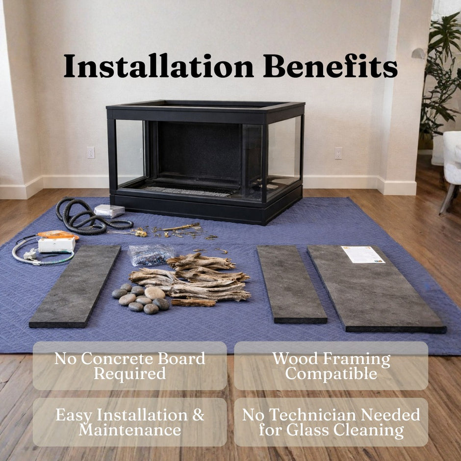 Toscana – 3 Sided Peninsula Gas Fireplace