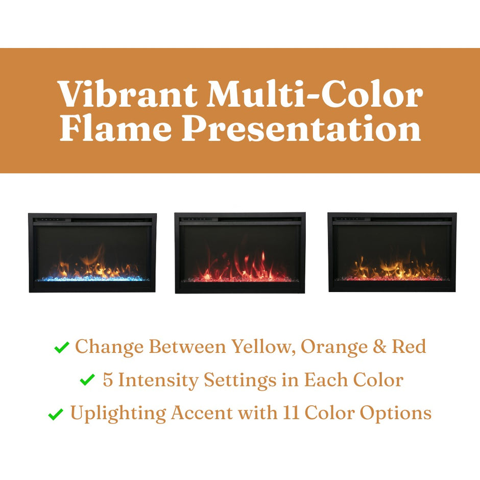 Amantii TRD Xtra Slim Electric Fireplace