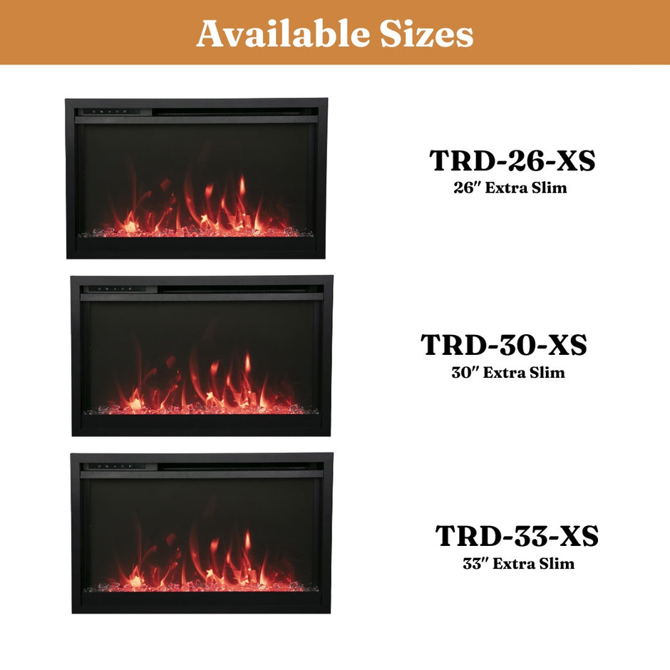 Amantii TRD Xtra Slim Electric Fireplace