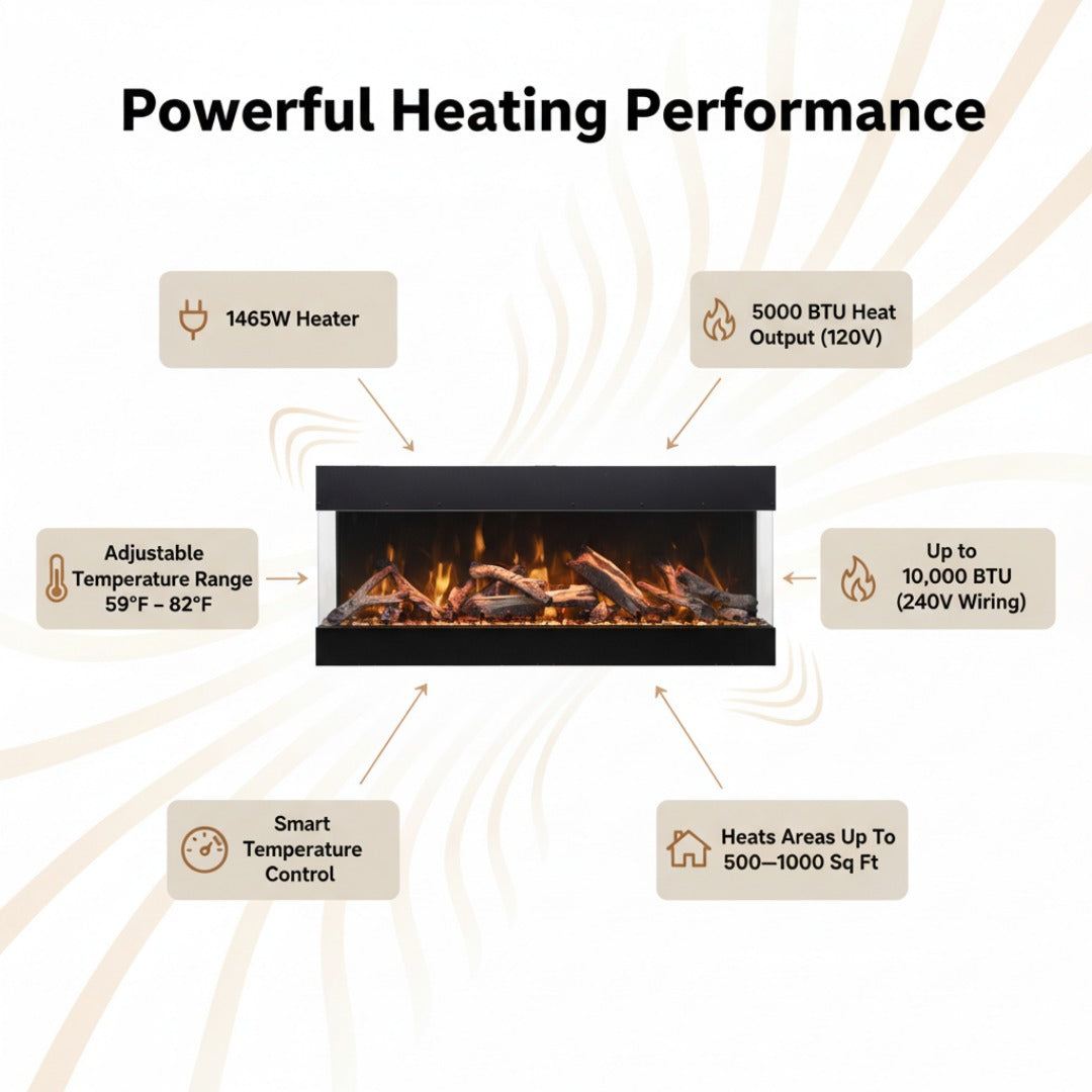 Amantii TruView Bespoke Electric Fireplace