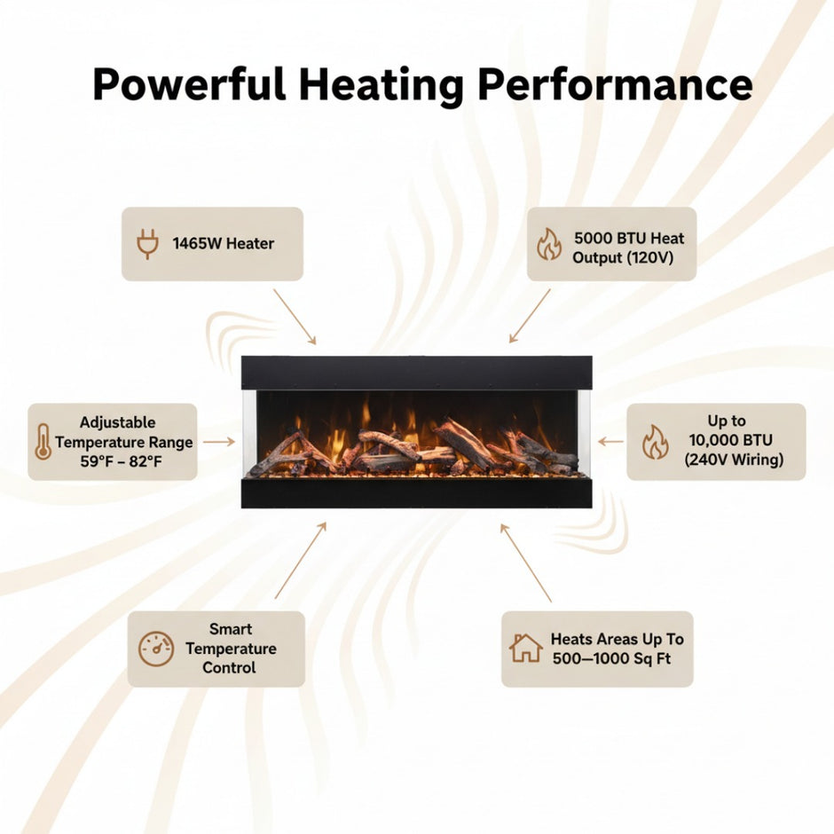 Amantii TruView Bespoke Electric Fireplace