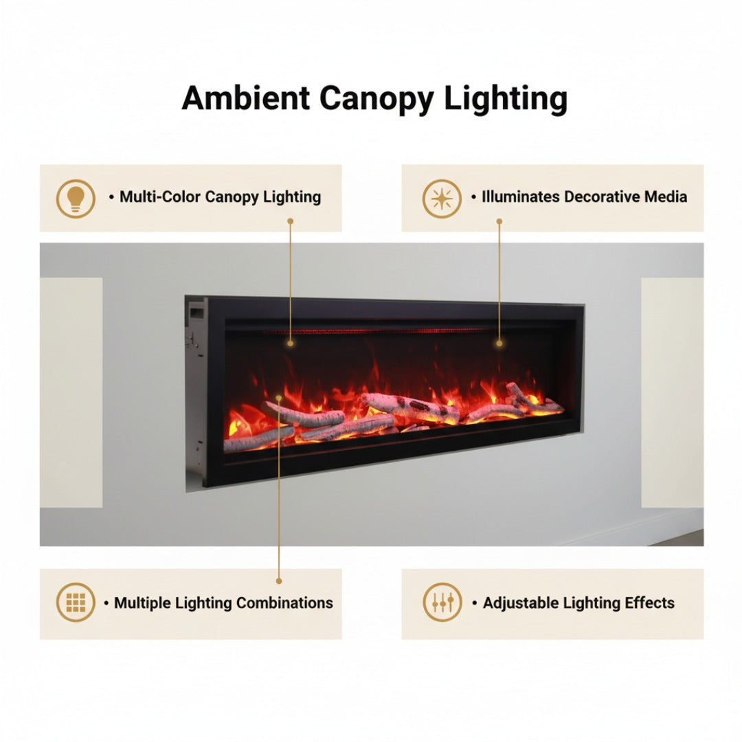 Amantii Symmetry Bespoke Electric Fireplace