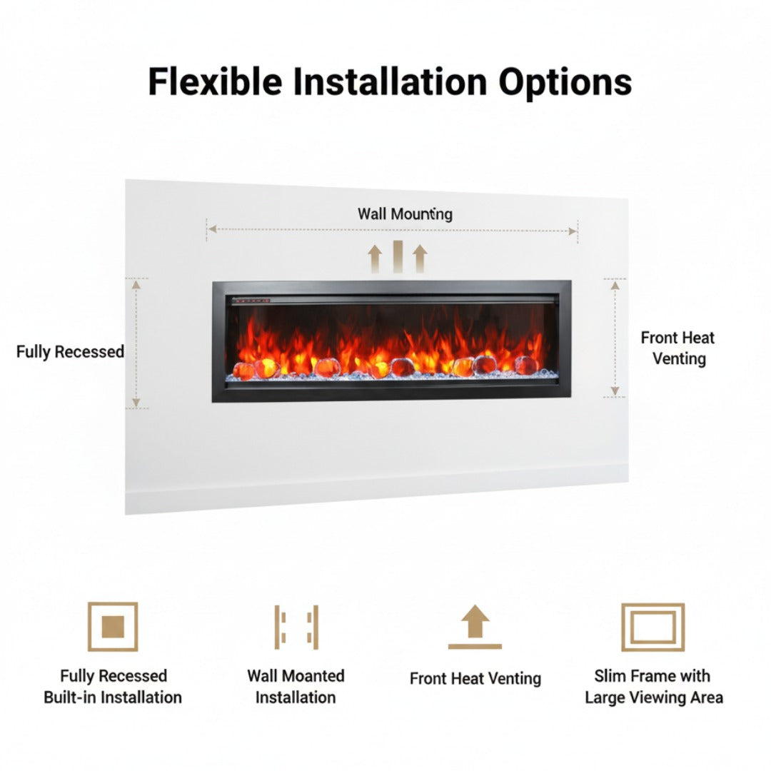 Amantii Symmetry Bespoke Electric Fireplace