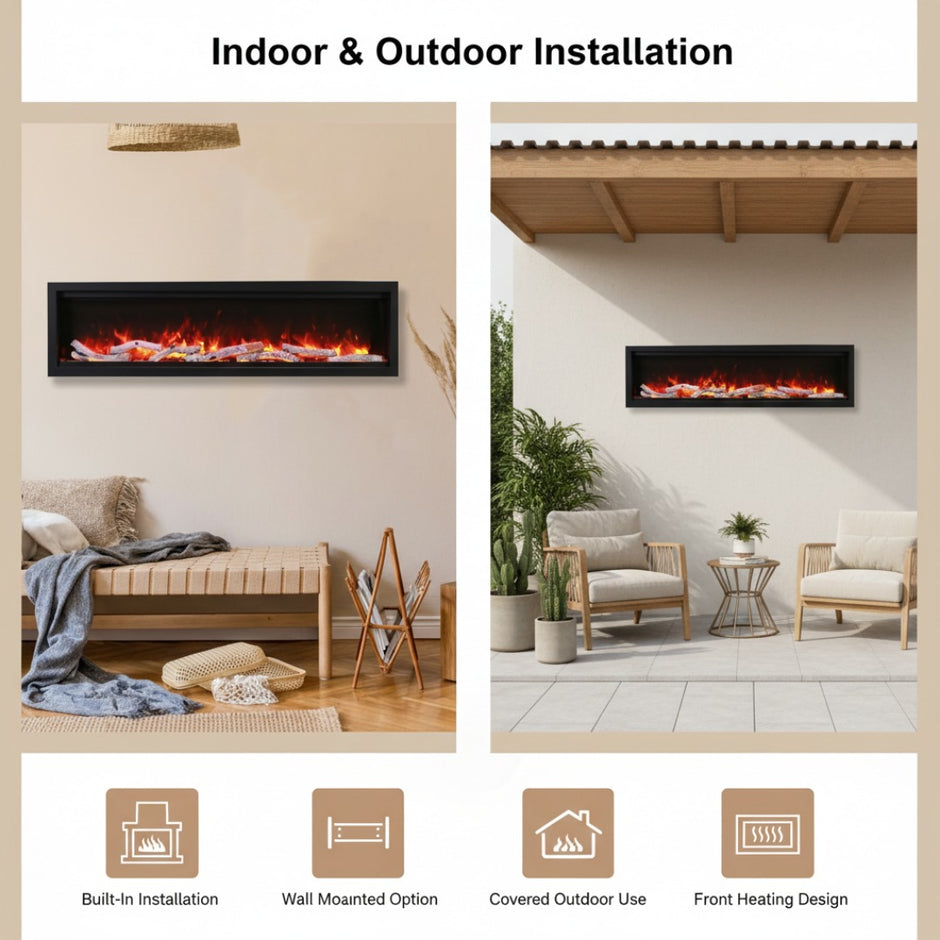 Amantii Symmetry Bespoke Electric Fireplace