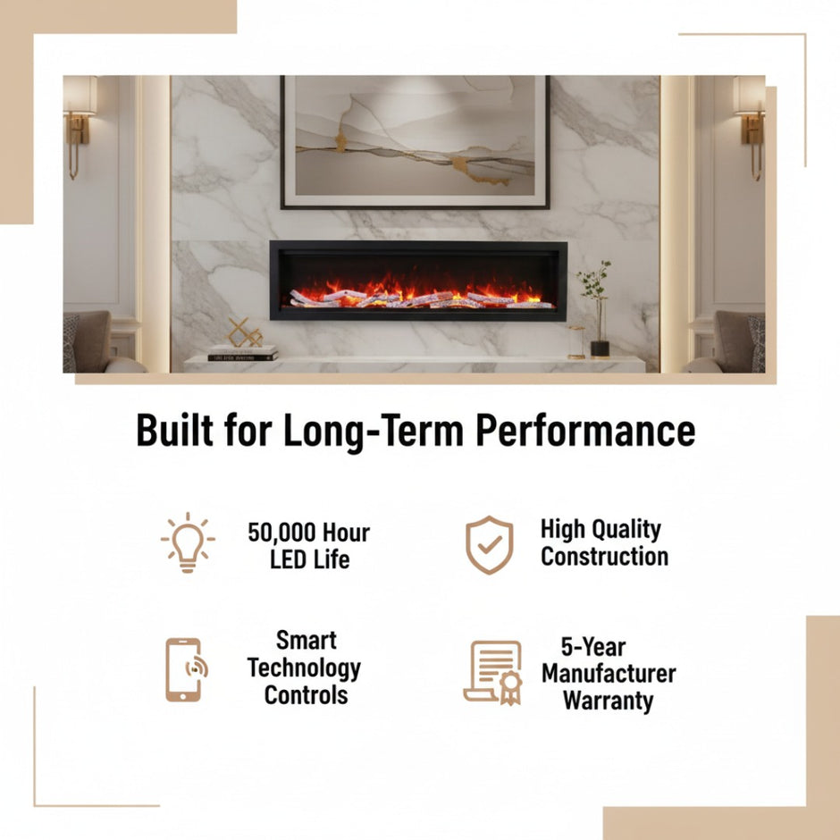 Amantii Symmetry Bespoke Electric Fireplace