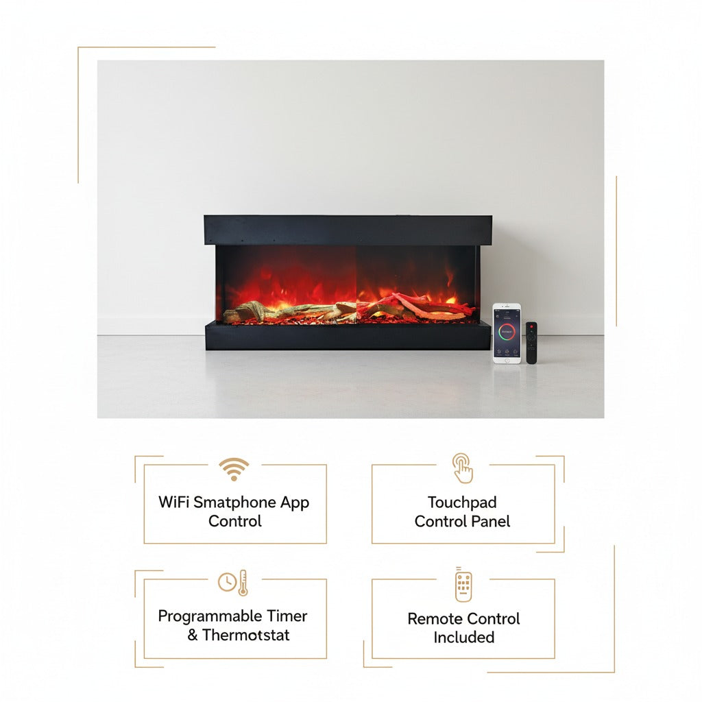 Cube 2025WM Freestand Electric Fireplace