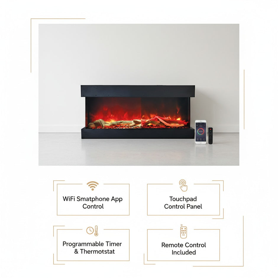 Cube 2025WM Freestand Electric Fireplace