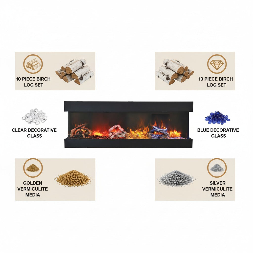 Cube 2025WM Freestand Electric Fireplace