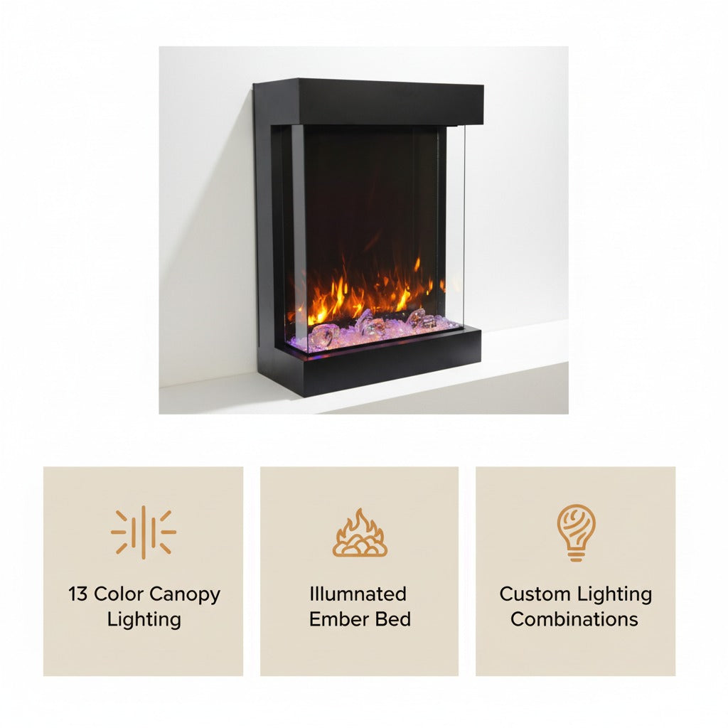 Cube 2025WM Freestand Electric Fireplace
