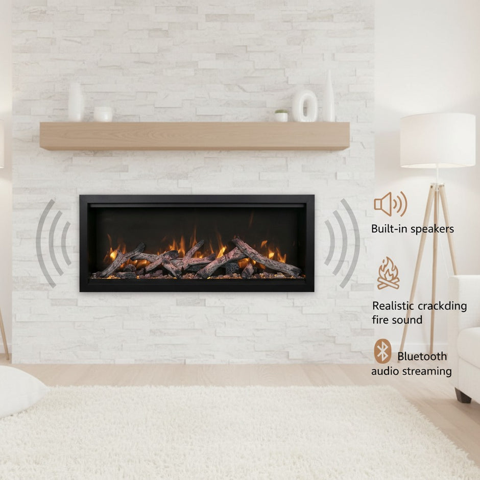 Amantii Symmetry Bespoke Xtra Tall Electric Fireplace