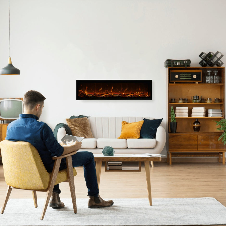 Amantii Symmetry Bespoke Xtra Tall Electric Fireplace