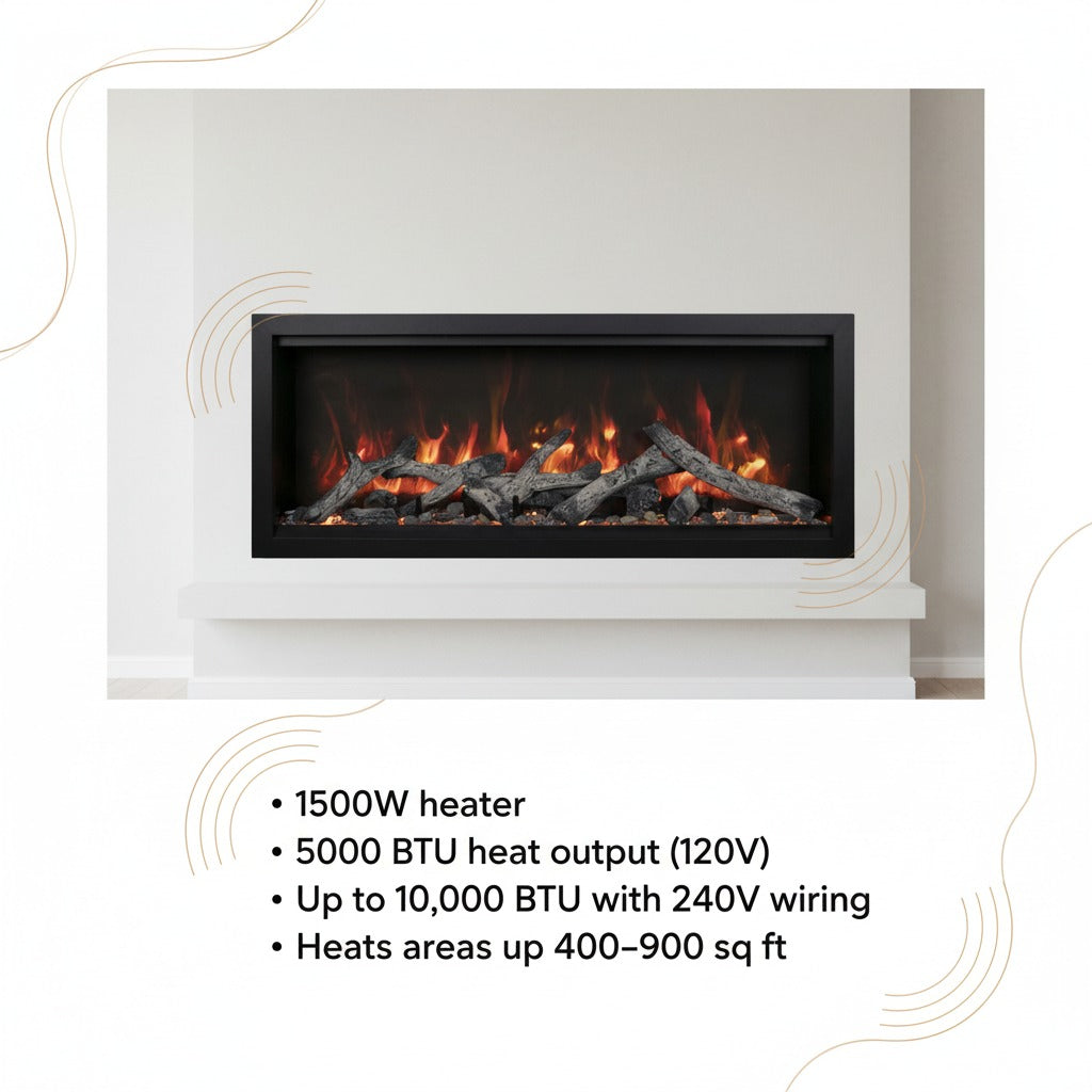 Amantii Symmetry Bespoke Xtra Tall Electric Fireplace