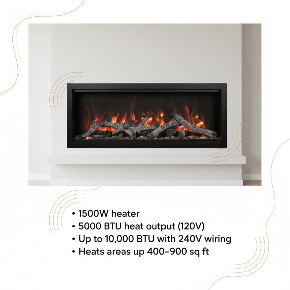 Amantii Symmetry Bespoke Xtra Tall Electric Fireplace