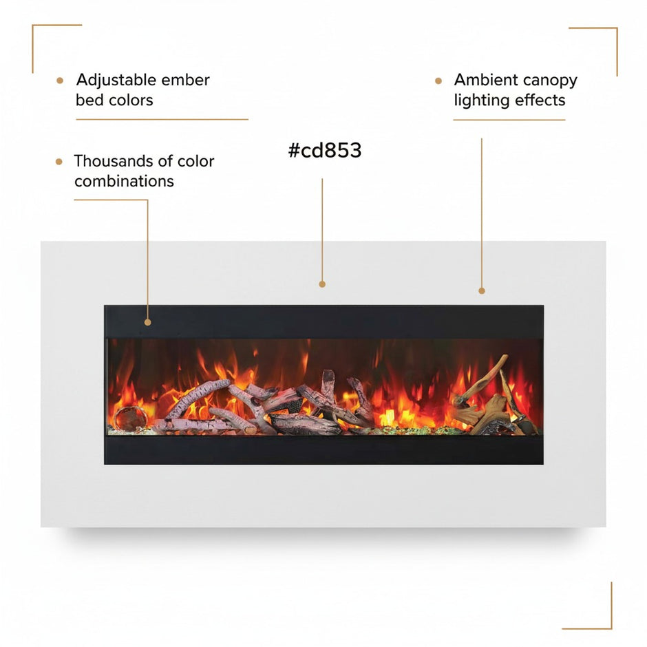Amantii Symmetry Bespoke Xtra Tall Electric Fireplace