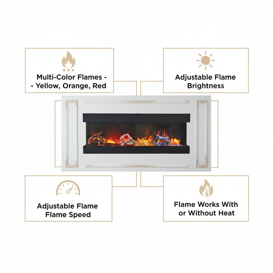 Amantii Symmetry Bespoke Xtra Tall Electric Fireplace