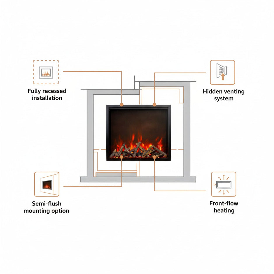 Amantii TRD Electric Fireplace