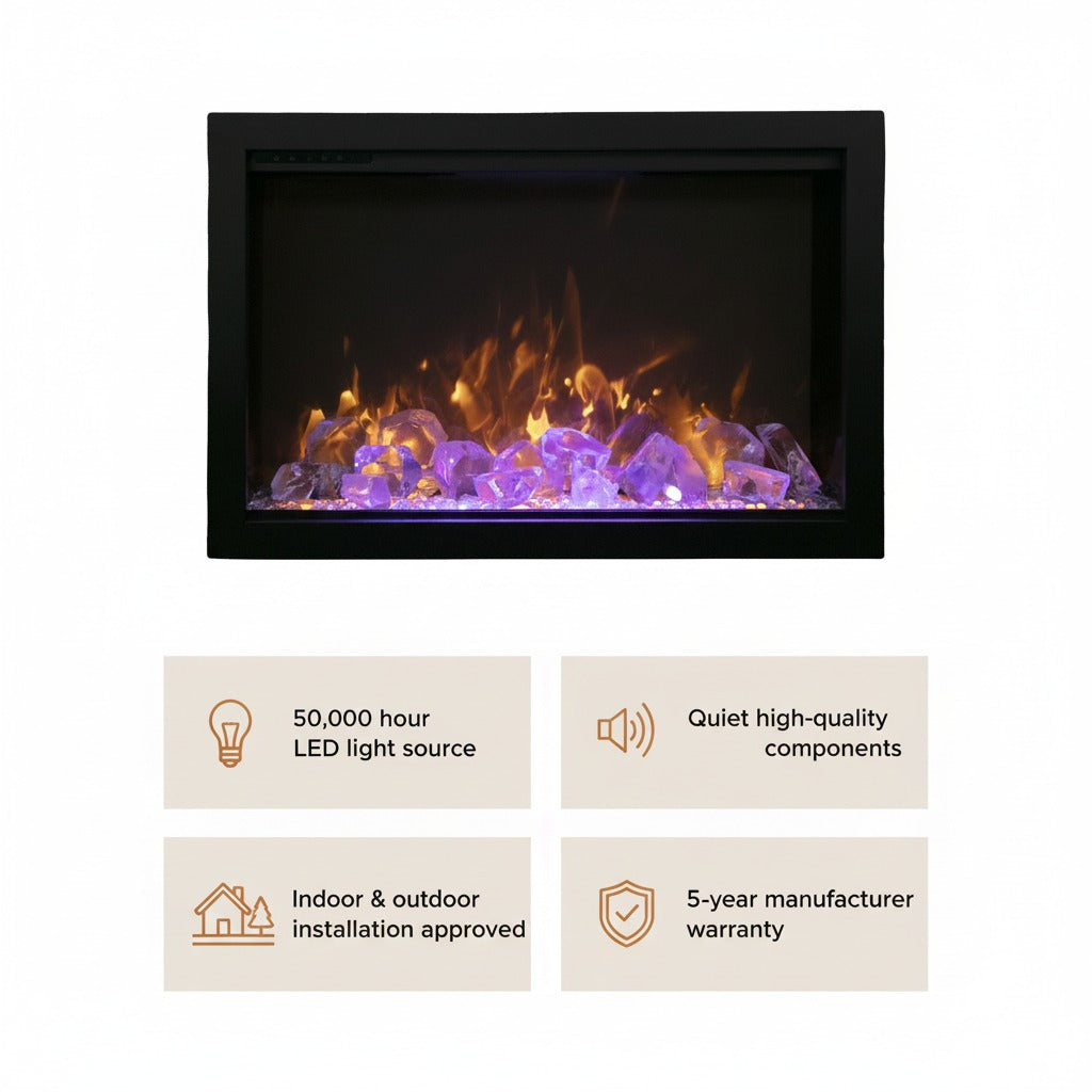 Amantii TRD Electric Fireplace