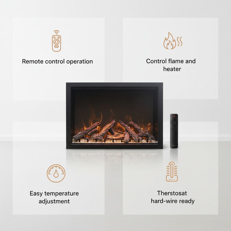 Amantii TRD Bespoke Electric Fireplace