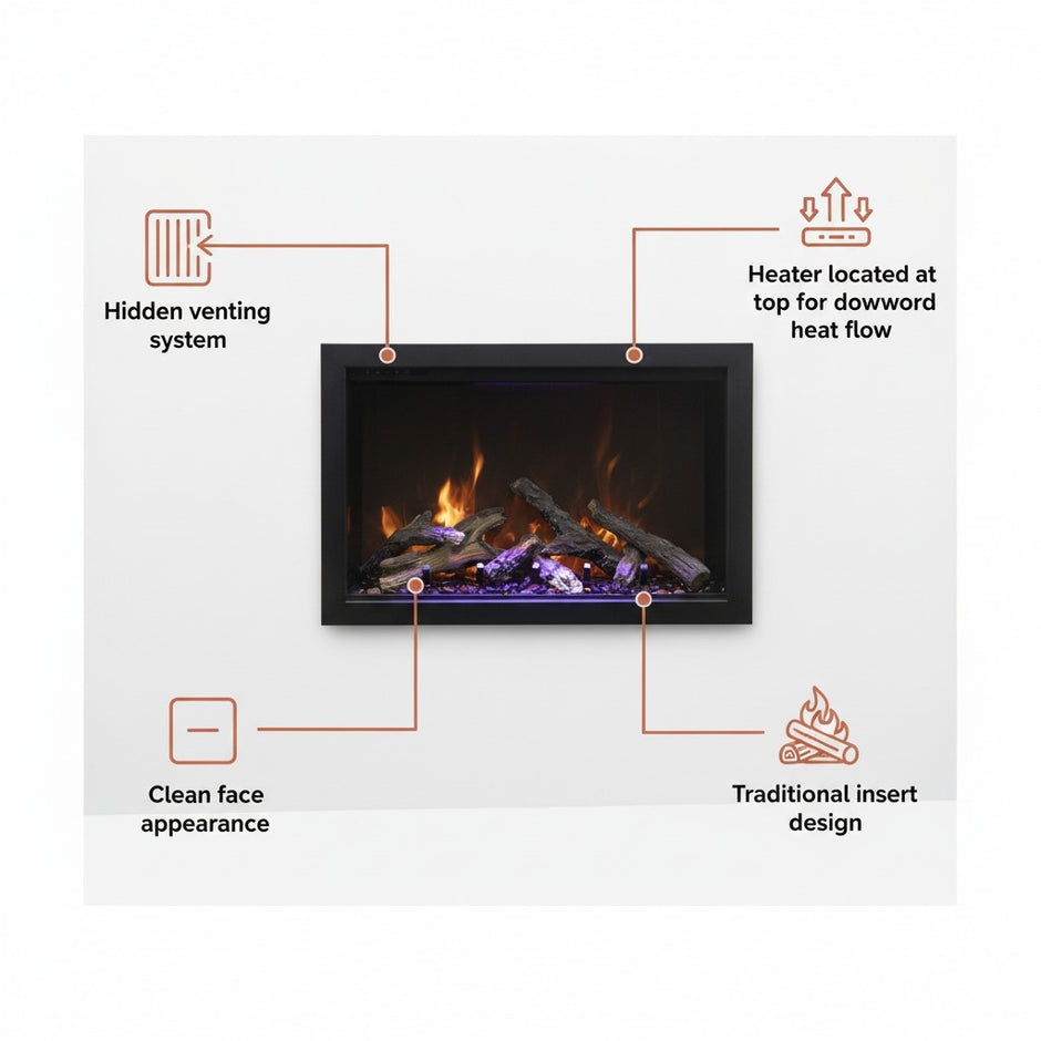Amantii TRD Bespoke Electric Fireplace